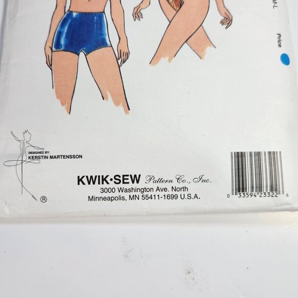 Kwik Sew Bathing Suit Patterns 2332 Two-Piece Boy Shorts or Hi Cut - Picture 4 of 8